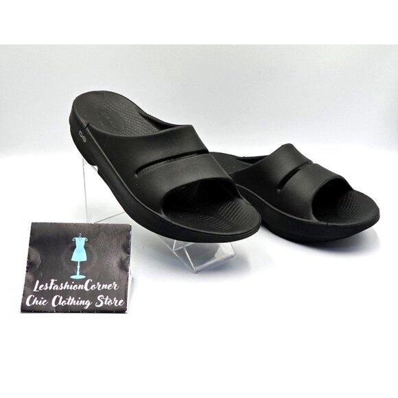 Oofos Ooriginal Men's Black Recovery Slide Lightweight Sandals Sz 9 Wo's 11 2550 - Picture 10 of 15